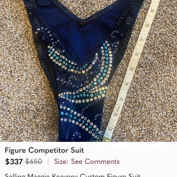 Like new Maggie Keaveny custom figure show suit. - Picture 11 of 12